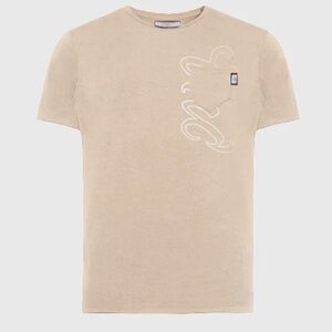 The Hideout Clothing Under Logo Pocket Tee Light Nougat Paris Drop 100 Made L